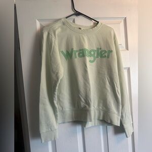 Wrangler Pale Green Logo Crewneck Sweatshirt